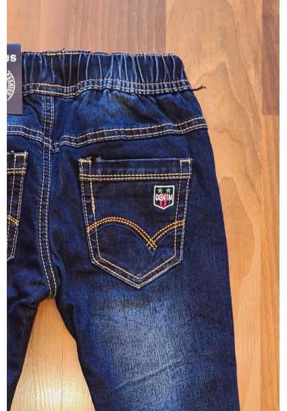 Синие,Утеплённые,ДЖИНСОВЫЕ брюки  для мальчиков .Размеры 98-128 см.ФирмаTAURUS.  .Венгрия